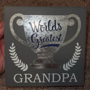 “Worlds Greatest Grandpa” Hanging Sign